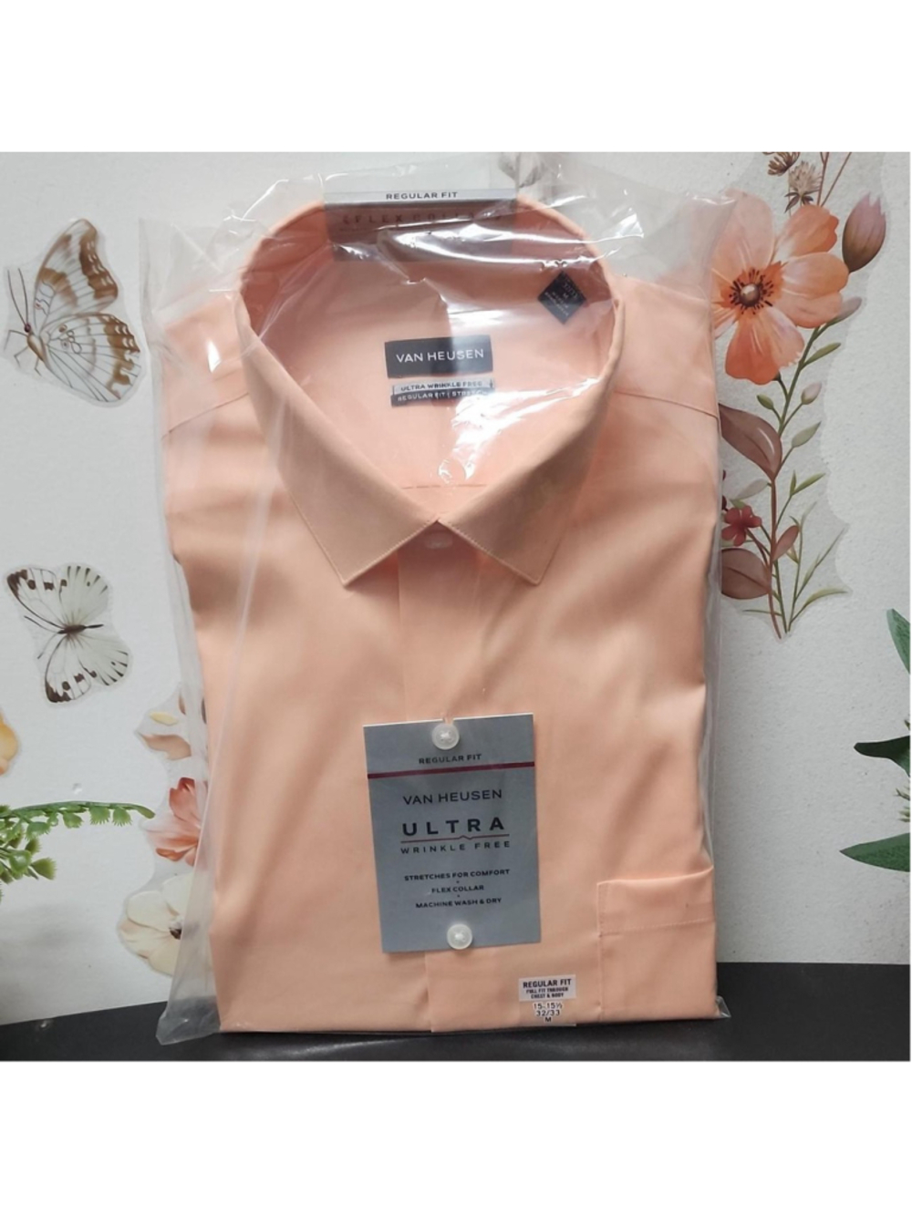 Van Heusen peach pink dress shirt #workwear #formal